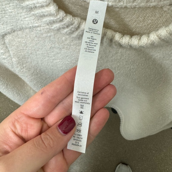 Lululemon brush cotton merino blend crewneck - Picture 3 of 4